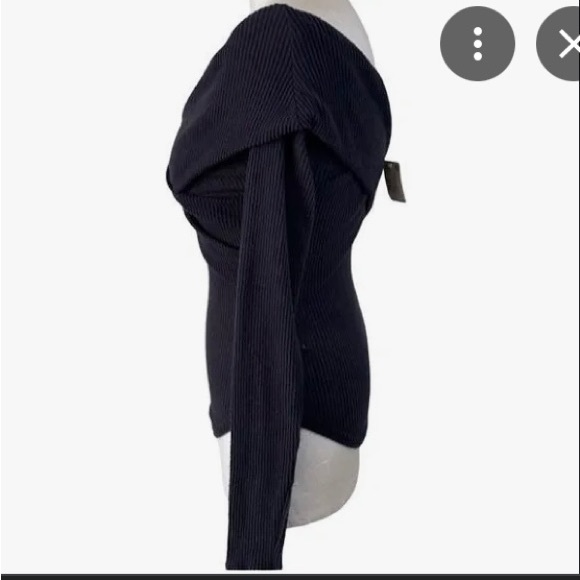 Free people NWT wrap sweater in Gray size M - Picture 3 of 3